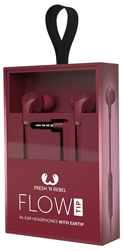 fresh 'n rebel flow tip in ear headphones safari red
