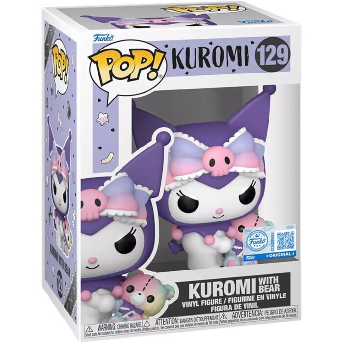 funko pop! sanrio: hello kitty kuromi with bear (special edition) 129 vinyl figure
