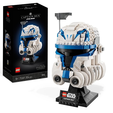 lego star wars: captain rex helmet για 18+ ετών,854 κομμάτια (75349)