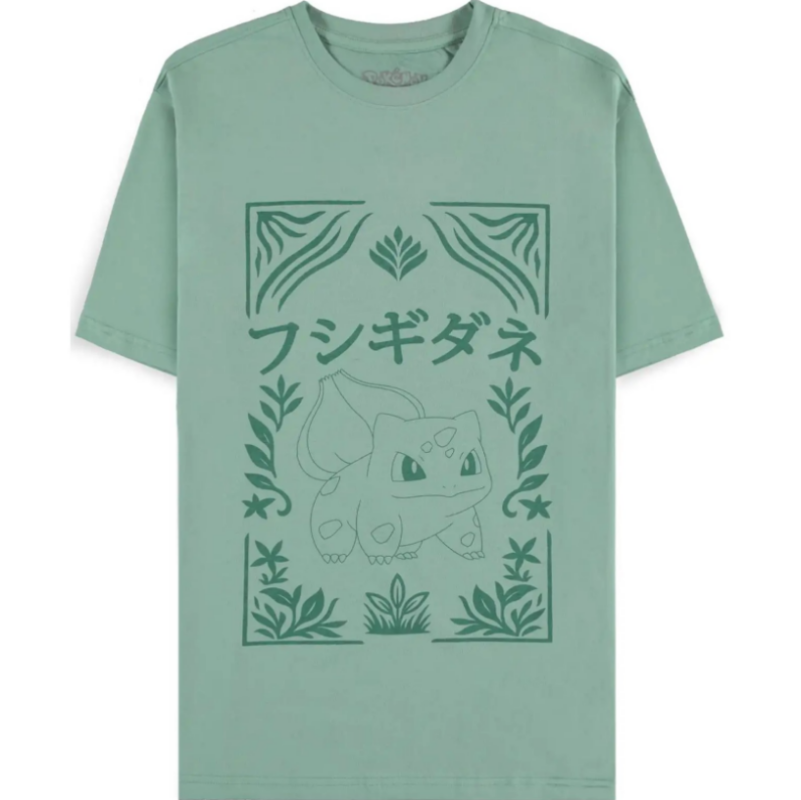 pokémon – green bulbasaur short sleeved t shirt (size xl)