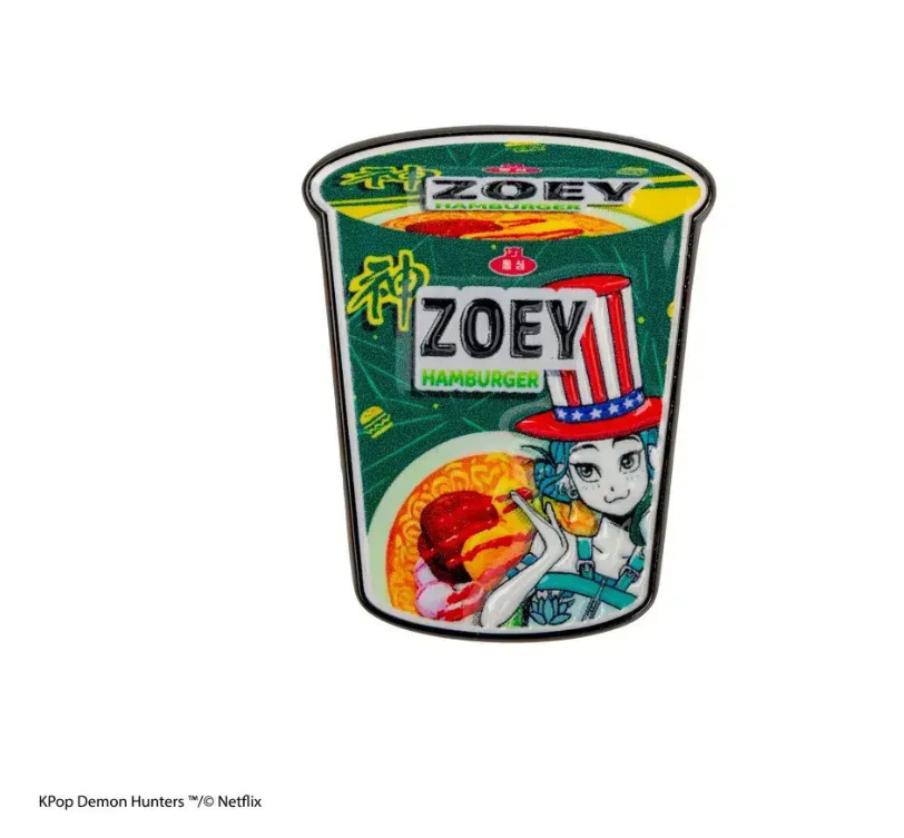 cinereplicas Κονκάρδα k pop demon hunters zoey hamburger noodles pin cr3128