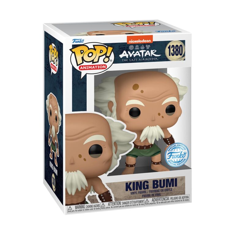 funko pop! animation: avatar the last airbender king bumi (special edition) #1380 vinyl figure