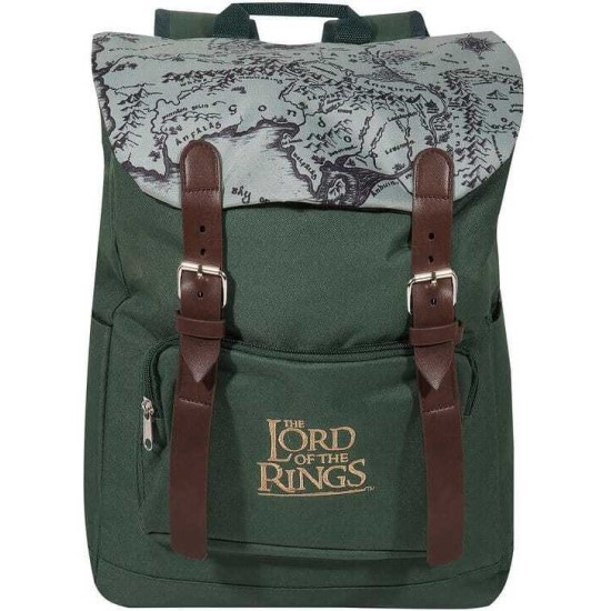 the lord of the rings – middle earth green backpack one size